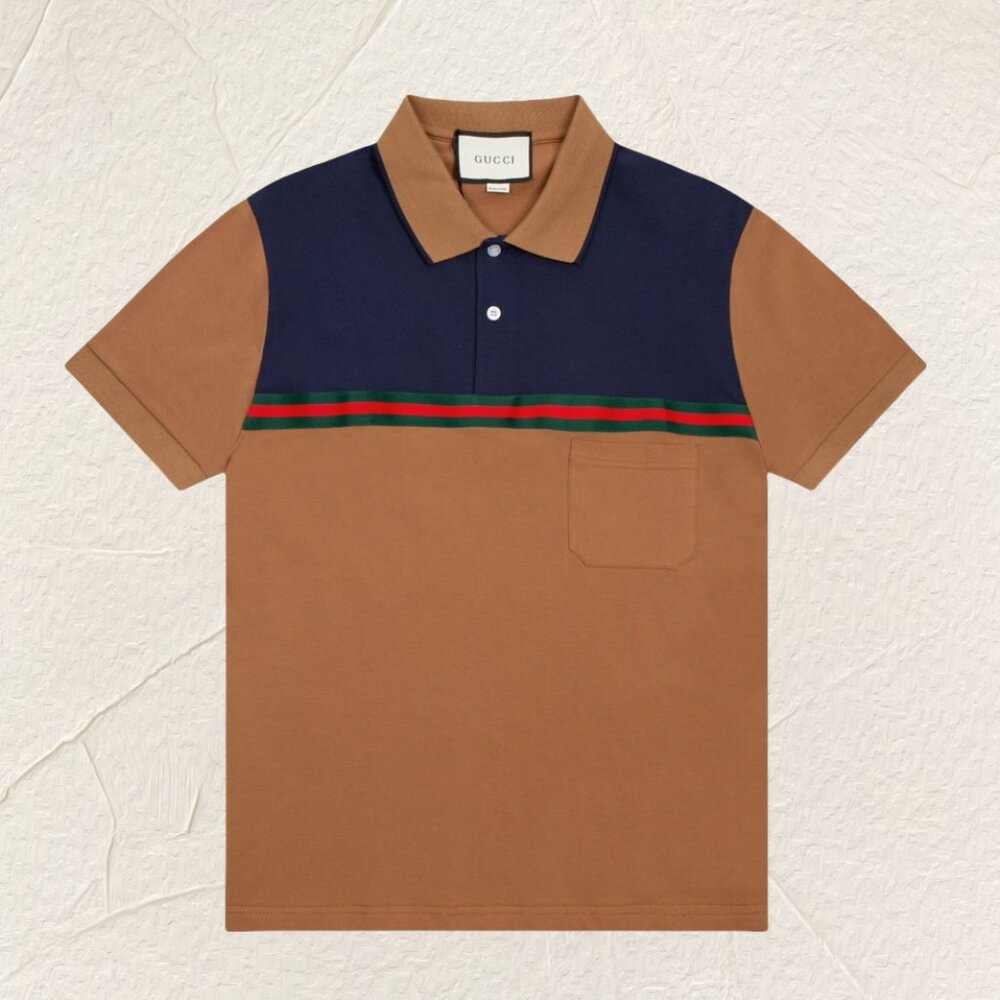 Gucci Color Block Polo Shirt